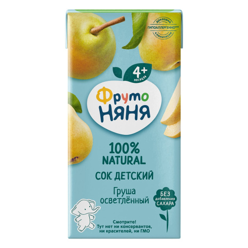 Сок Фруто Няня грушевый 200 мл с 4 месяцев