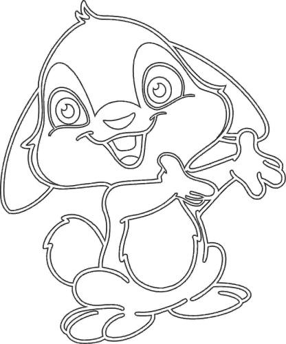 ПесФант: Трафарет Кролик