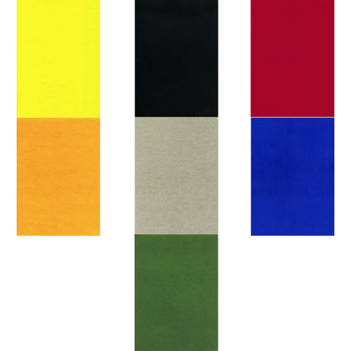 Набор цветной бархатной бумаги 7л. 7цв. Fancy