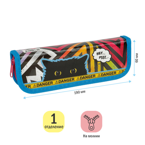 Пенал ArtSpace Spy Cat 190х60мм.