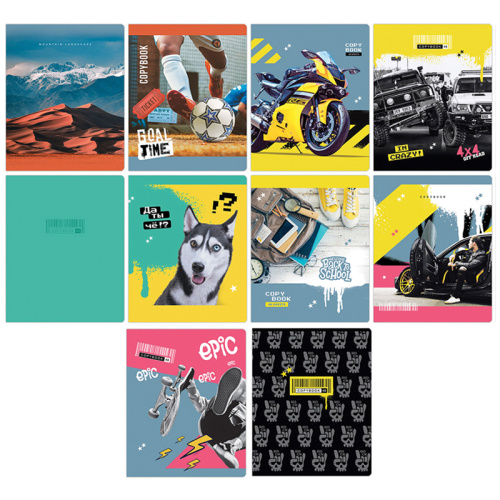 Тетрадь клетка 48л. А5 BG Mix-10. Мальчики