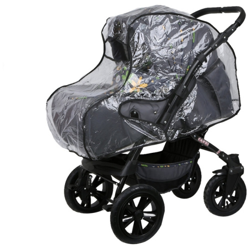 Дождевик для коляски-трансформера с окошком, ПВХ