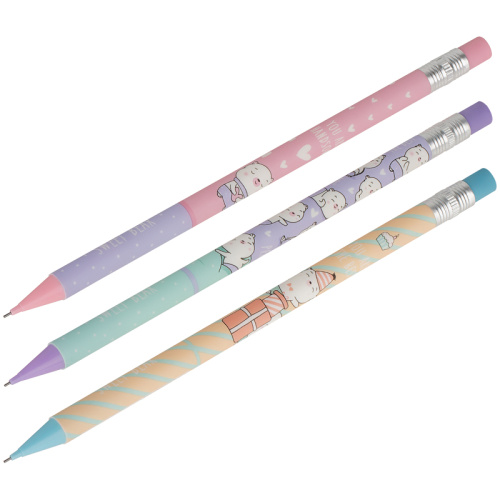 Карандаш механический 0,7 мм MESHU Sweet bear с ластиком