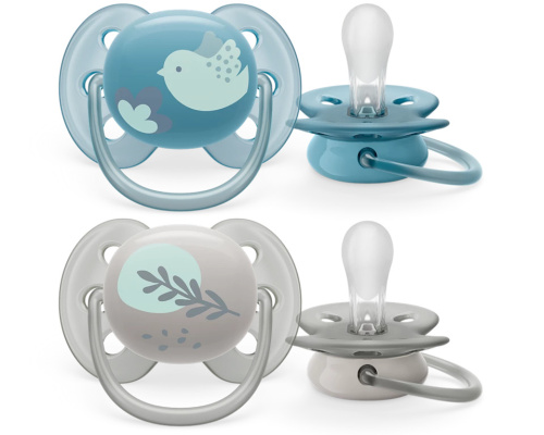Пустышка для мальчиков Philips AVENT ultrasoft deco с 6-18 месяцев, 2шт