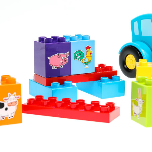 Конструктор Синий Трактор 14дет.