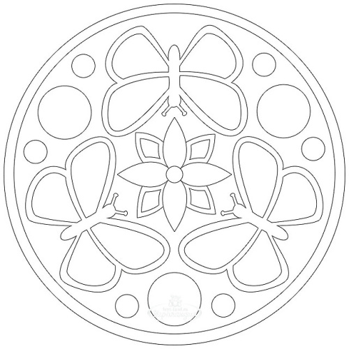 Трафарет Мандала