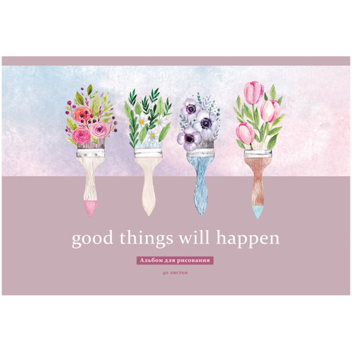 Альбом для рисования 40л. BG Прекрасные моменты