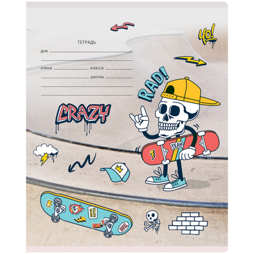 Тетрадь клетка 24л. BG Mix-12. Мальчики