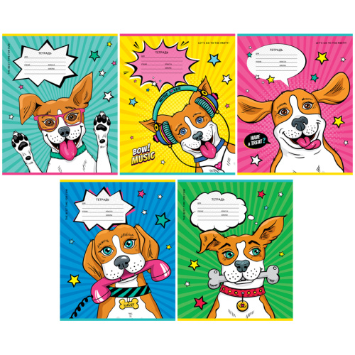 Тетрадь клетка 12л. ArtSpace Питомцы. Comic animals