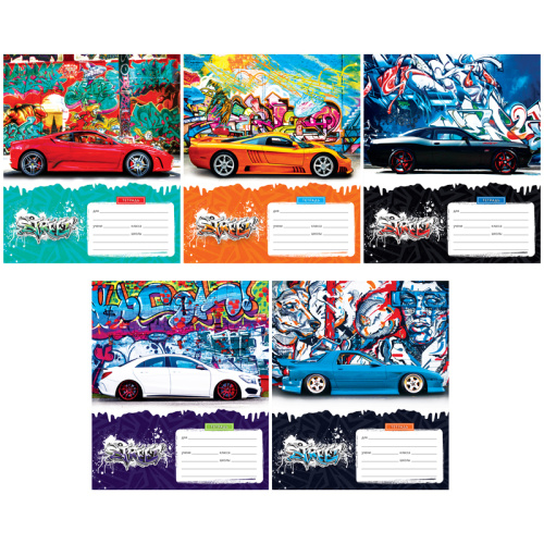 Тетрадь 12л., клетка ArtSpace Техника. Street style