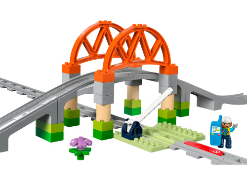 Конструктор LEGO DUPLO Набор для расширения Мост и рельсы