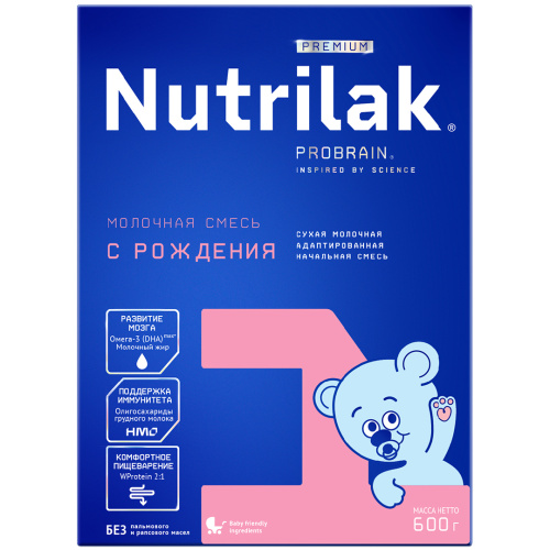 Смесь молочная Nutrilak Premium 1 с рождения 600 г