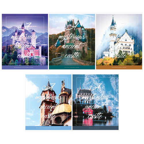Тетрадь клетка 96л. А5 ArtSpace Путешествия. Mysterious castle