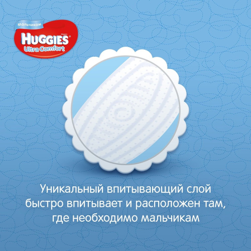 Подгузники Huggies Ultra Comfort для мальчиков 5 12-22 кг 56 шт