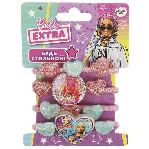 Набор резинок для волос Barbie Extra 4шт.