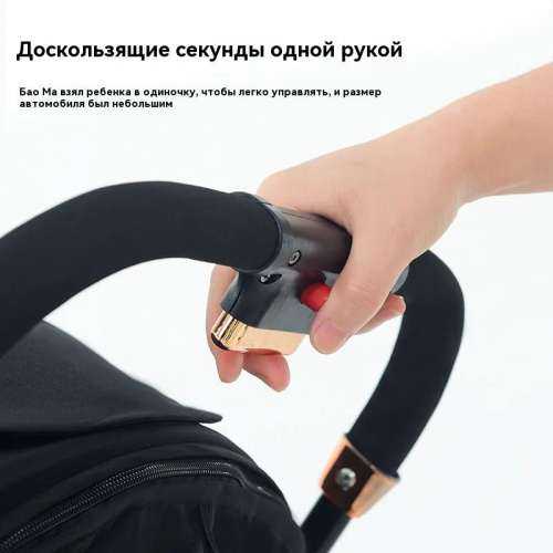 Коляска прогулочная Alpha (Черный)