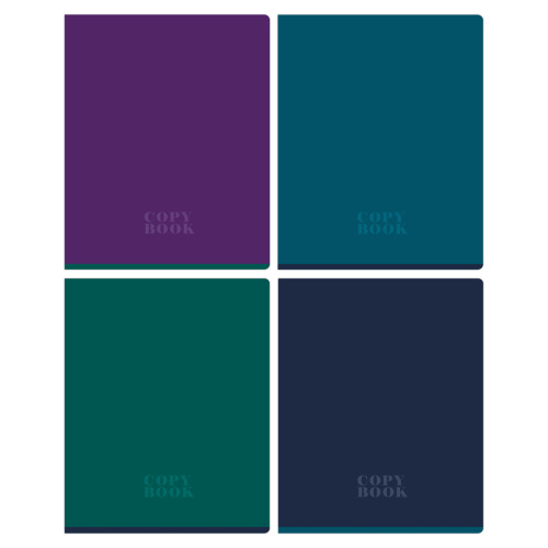 Тетрадь клетка 48л. А5 BG Monocolor. Dark