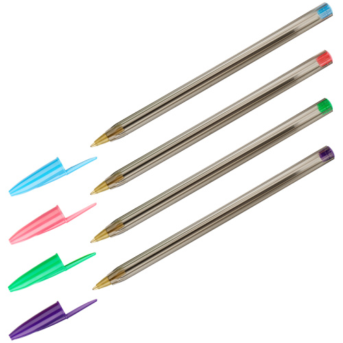 Ручка шариковая синяя 0,7мм OfficeSpace LC-Mix