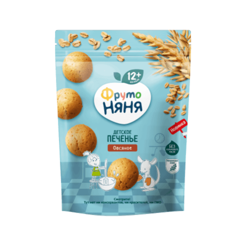 Детское овсяное печенье Фруто Няня 120г