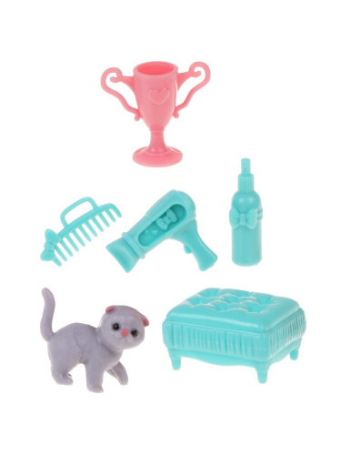 Набор Любимый питомец. Кукла 12см. 6предм.