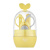 Детский маникюрный набор Roxy-Kids Листик 5в1 ножницы, пилочка, кусачки, пинцет и футляр, цвет: желтый/серый