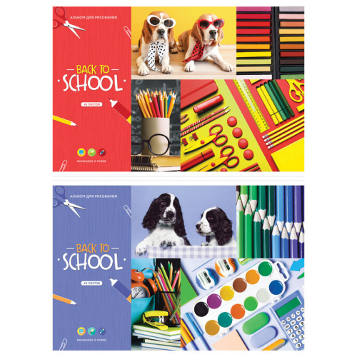 Альбом для рисования 40л. ArtSpace Стиль. Школьный