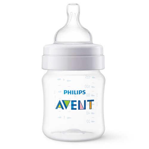 Антиколиковая детская бутылочка для кормления Philips AVENT, 125мл, с 0 месяцев