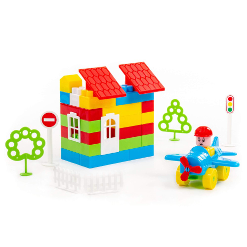 Конструктор Строитель 76дет.