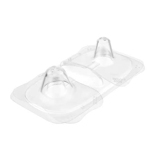 Защитные силиконовые накладки Roxy-Kids на соски при кормлении, размер S+M