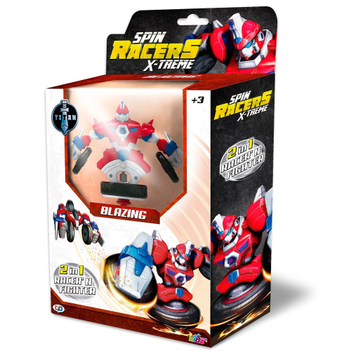 Волчок-трансформер 2-в-1  Spin Racers Неудержимый с аксессуарами
