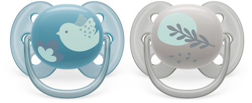 Пустышка для мальчиков Philips AVENT ultrasoft deco с 6-18 месяцев, 2шт