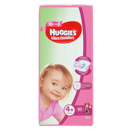 Подгузники Huggies Ultra Comfort 4+ (10-16кг) 17 шт