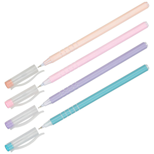 Ручка шариковая синяя 0,6мм OfficeSpace Pastel charm