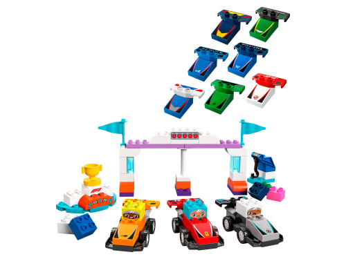 Конструктор LEGO DUPLO Гоночные машины и пилоты команды F1