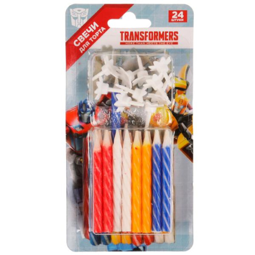 Свечи для торта Трансформеры 24 шт.