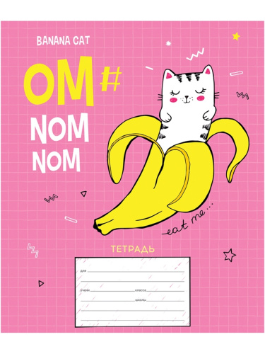 Тетрадь клетка 24л. ArtSpace Рисунки. Trendy meow