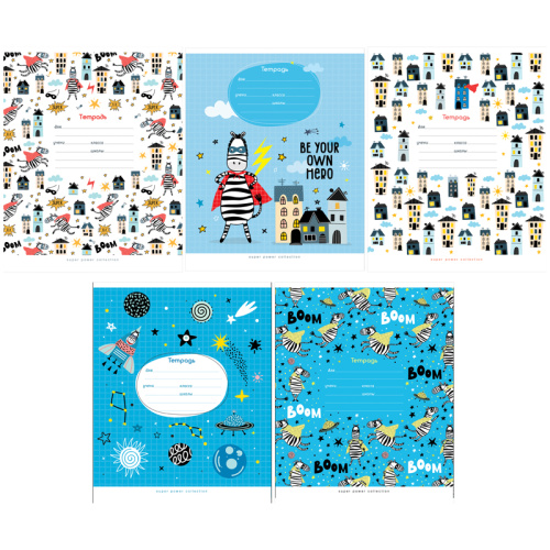 Тетрадь клетка 12л. ArtSpace Узоры. Super power