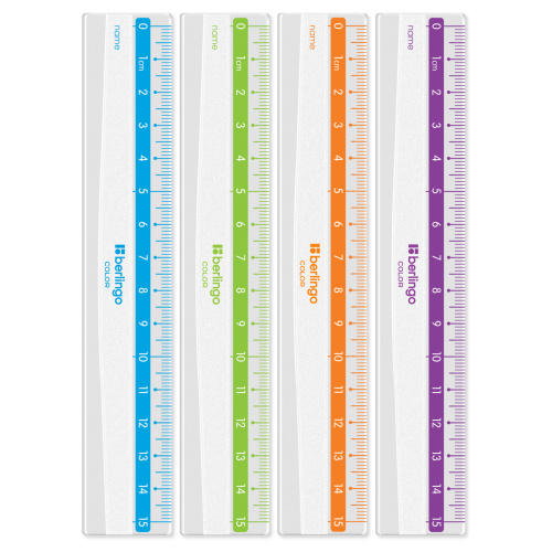 Линейка 15см Berlingo Color