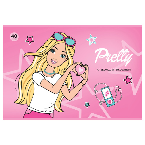 Альбом для рисования 40л. BG Pretty Girls