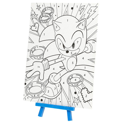 Раскраска по номерам Sonic