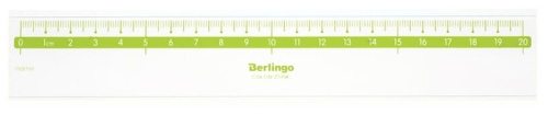 Линейка Berlingo Color прозрачная