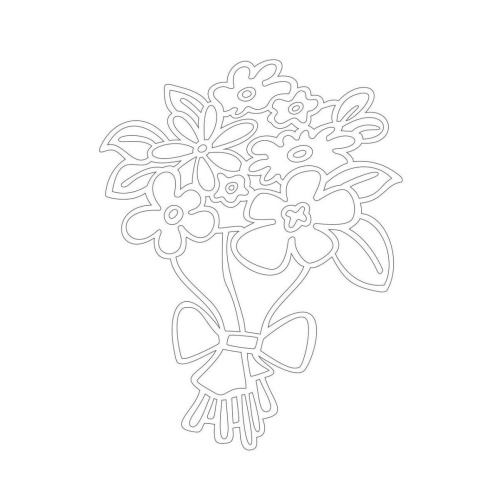 Трафарет Цветы А5