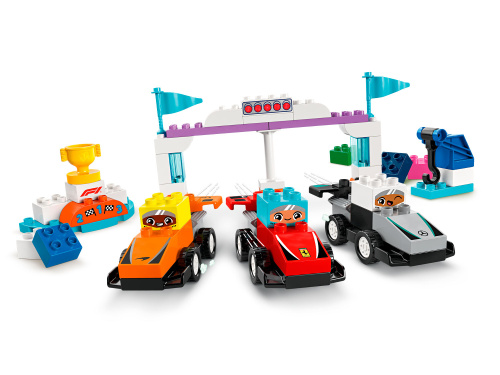 Конструктор LEGO DUPLO Гоночные машины и пилоты команды F1