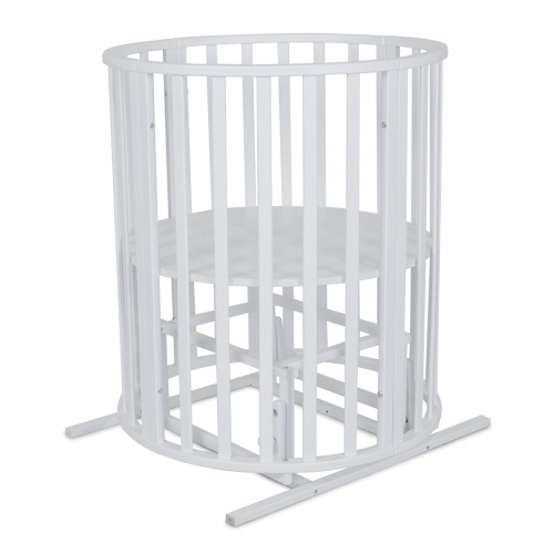 Кровать Омега New 6в1 круг-овал с маятником(белый)