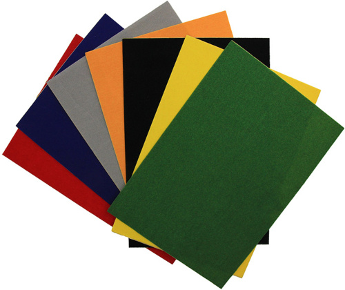 Набор цветной бархатной бумаги 7л. 7цв. Fancy