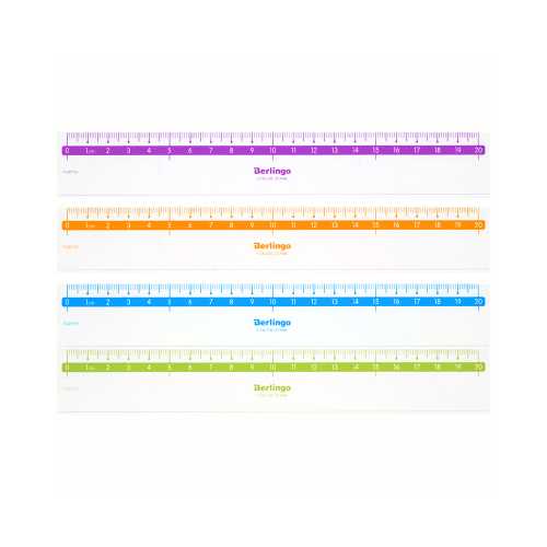 Линейка Berlingo Color прозрачная