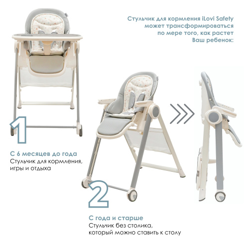 Стульчик для кормления iLovi Safety (Yellow)