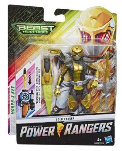 Power Rangers: Фигурка Золотой Рейнджер с боевым ключом