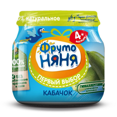 Пюре Фруто Няня кабачок 80 г