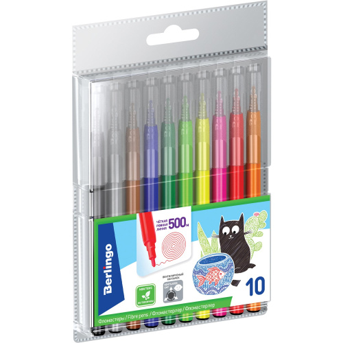 Фломастеры 10цв. Мульти-Пульти Енот во Франции